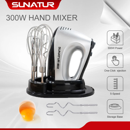 Mixeur à main 3 en 1 SUNATUR : mélange et mixage puissants